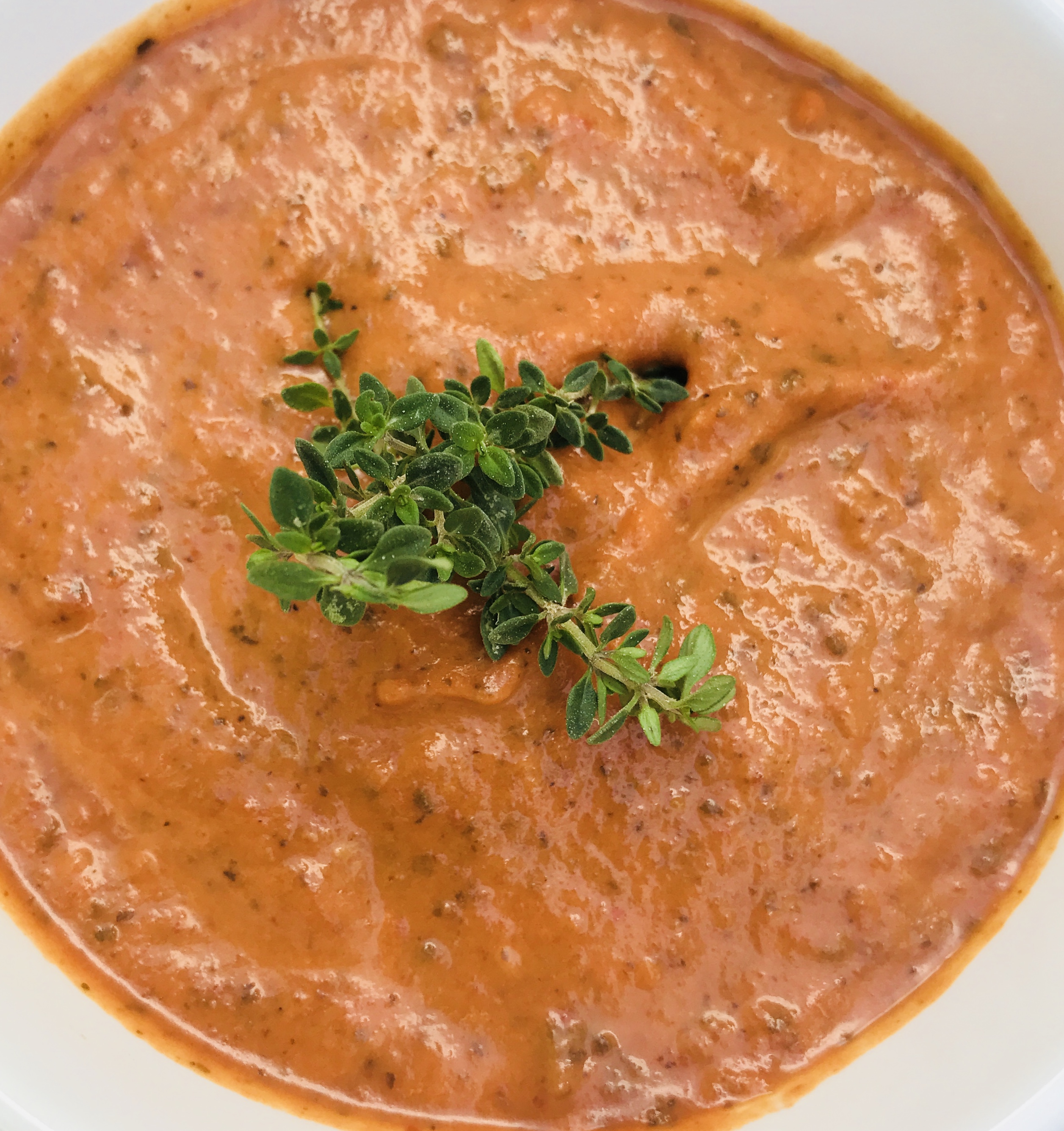 Roasted Tomato and Basil Soup