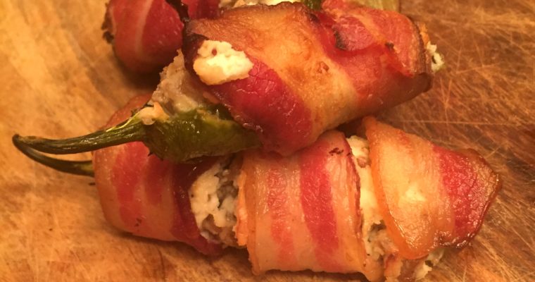 Bacon Wrapped Stuffed Jalapeños