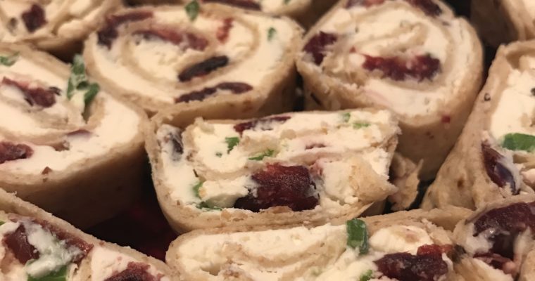 Cranberry Cream Cheese Pinwheels