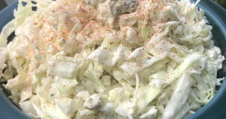 Easy Blue Cheese Coleslaw