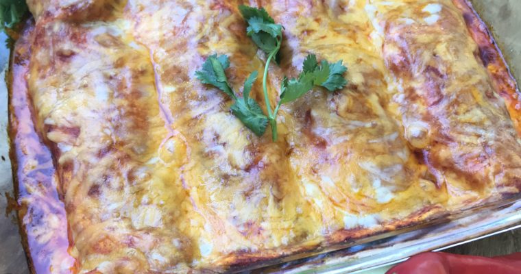 Red Chile Beef Enchiladas